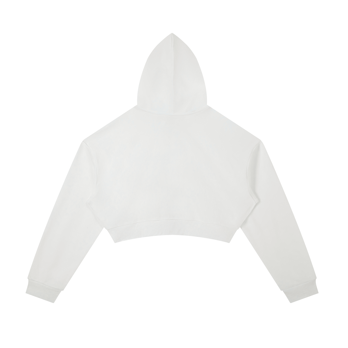 Essential Cropped Zip-Up Hoodie