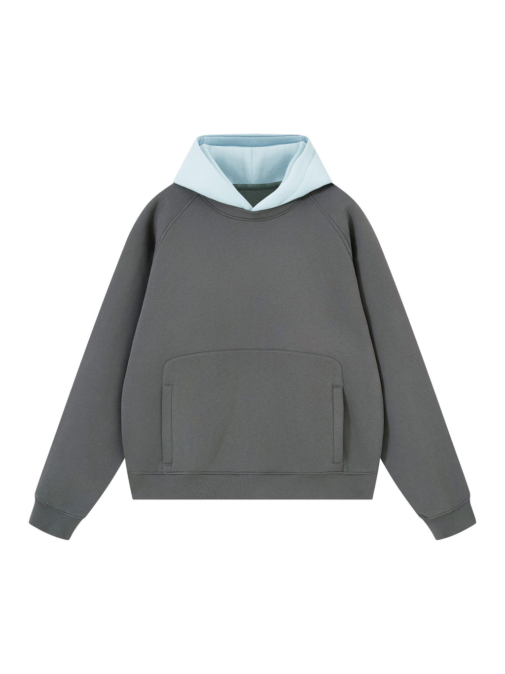Unisex Fleece Raglan Color Block Hoodie