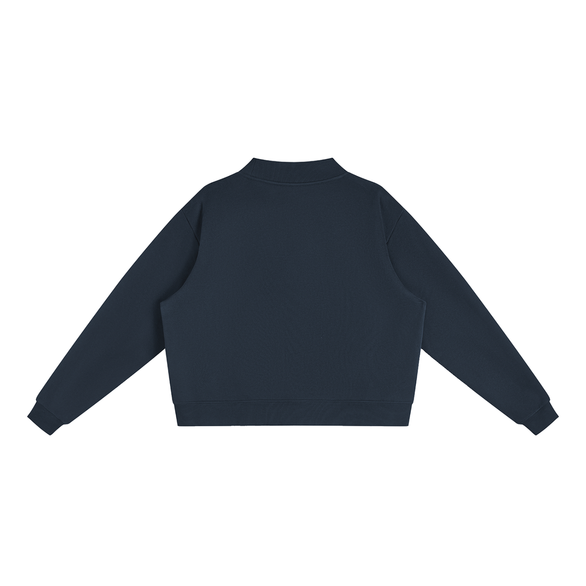 ADHD Macarena Women's Essential Fleece Mock-Neck Graphic Sweatshirt - Navy Blue back