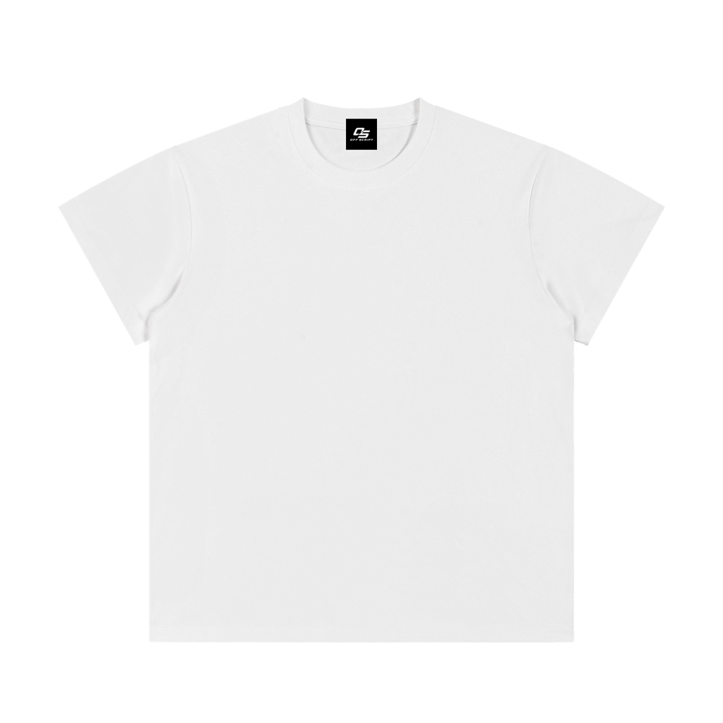 White Unisex Regular Fit Crewneck T-Shirt front view