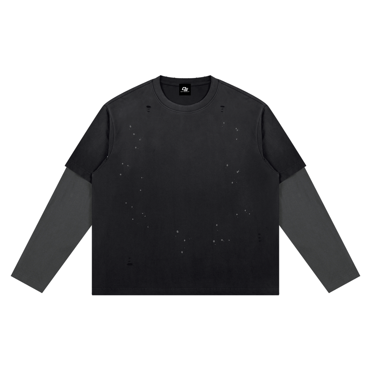 Unisex Vintage Wash Distressed Layer T-Shirt