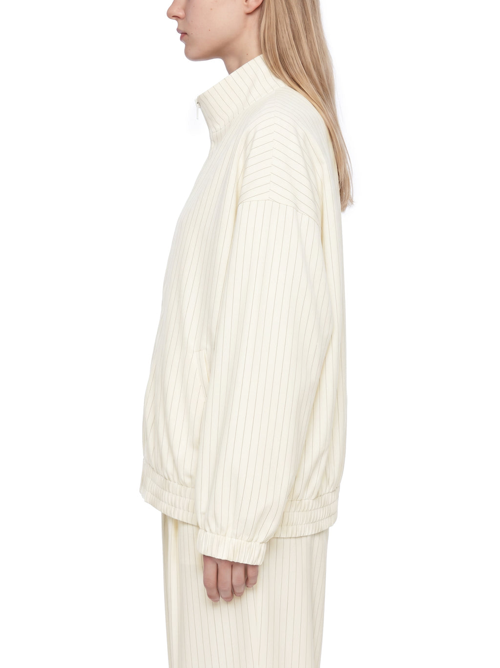 Unisex Striped Full-Zip Track Jacket