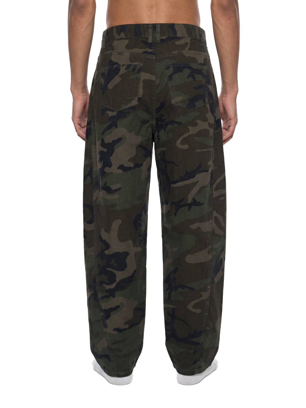 Men’s Camo Barrel Leg Cargo Pants