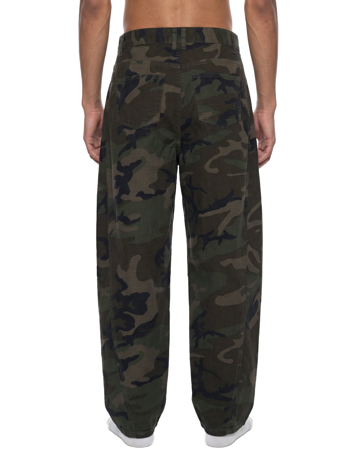 Men’s Camo Barrel Leg Cargo Pants