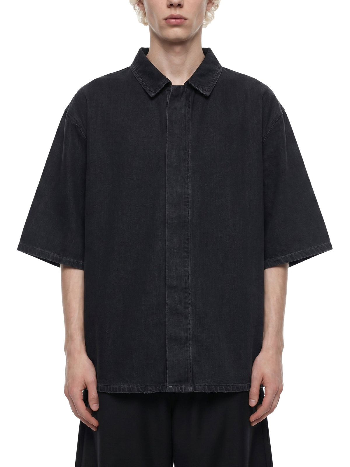 Unisex Vintage Wash Drop Shoulder Lyocell Shirt