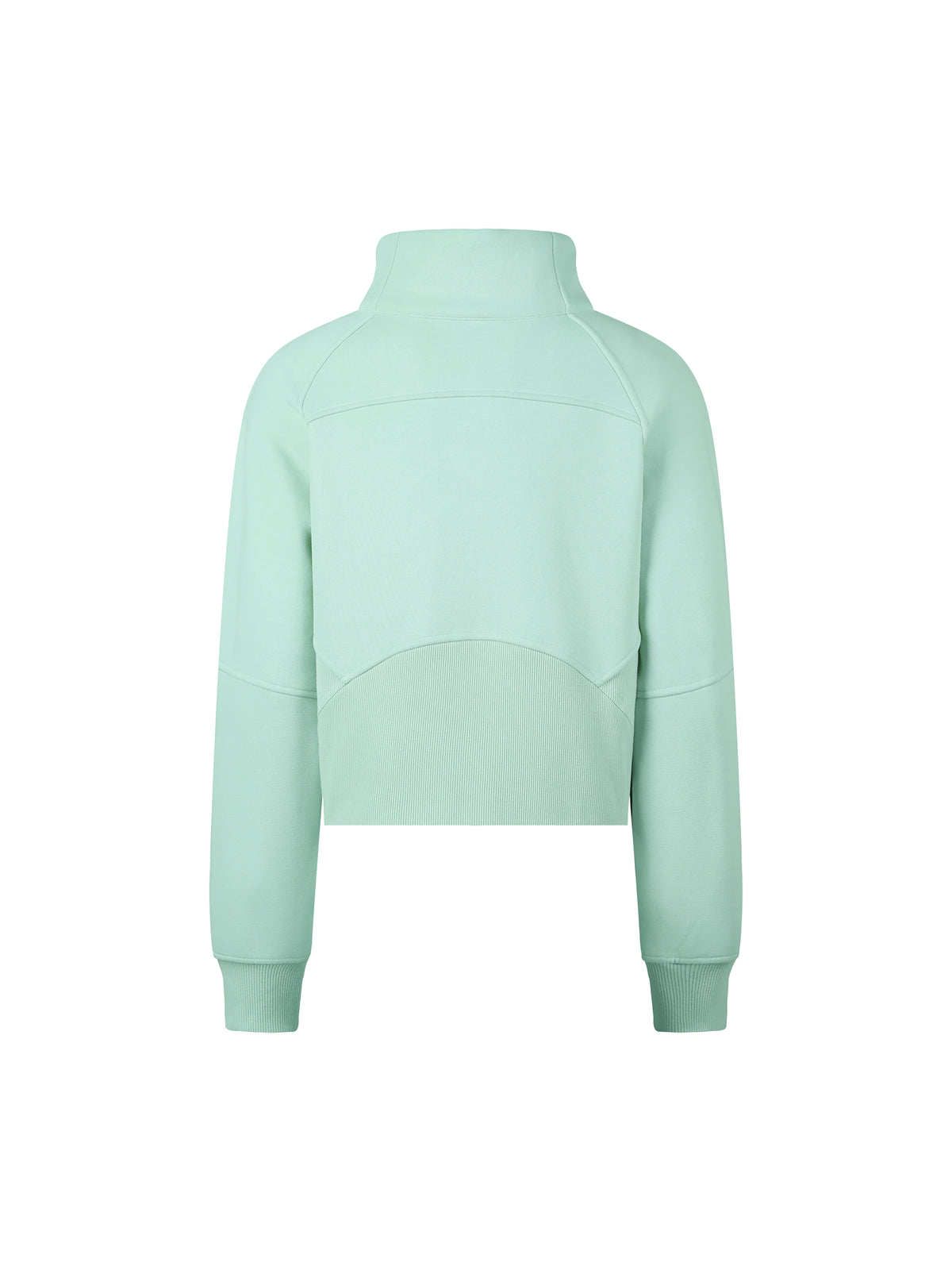 Cropped Half-Zip Sweatshirt