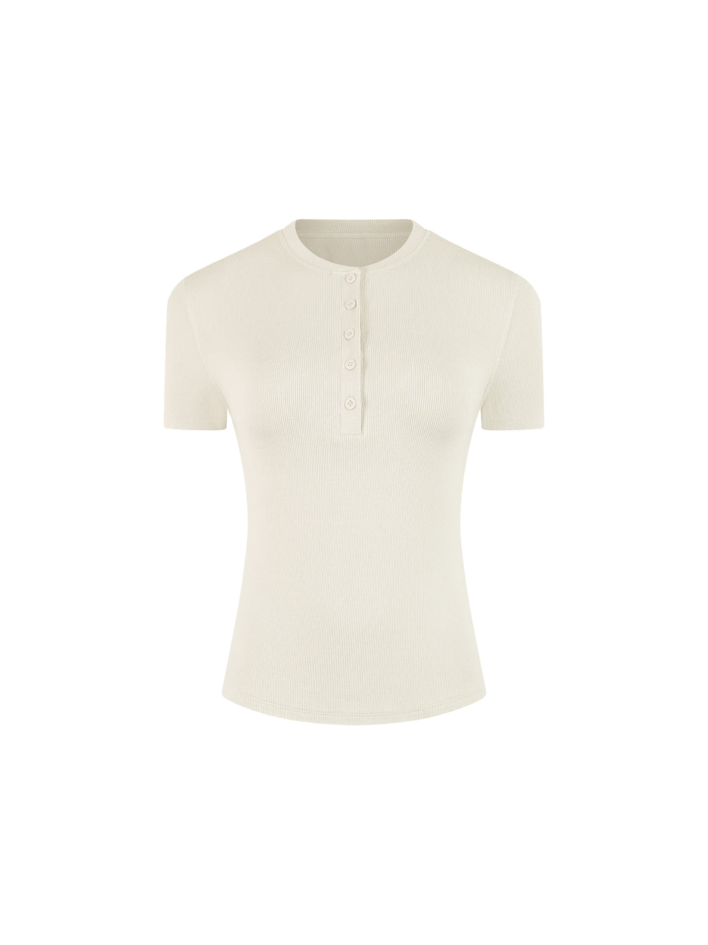 Modal Bodycon Henley Shirt
