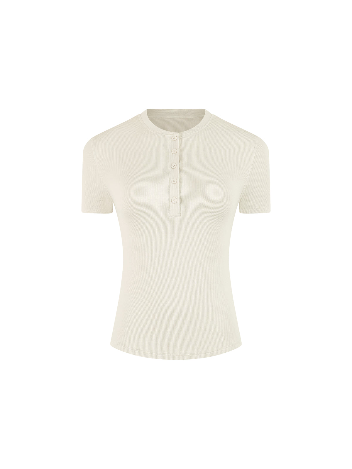 Modal Bodycon Henley Shirt