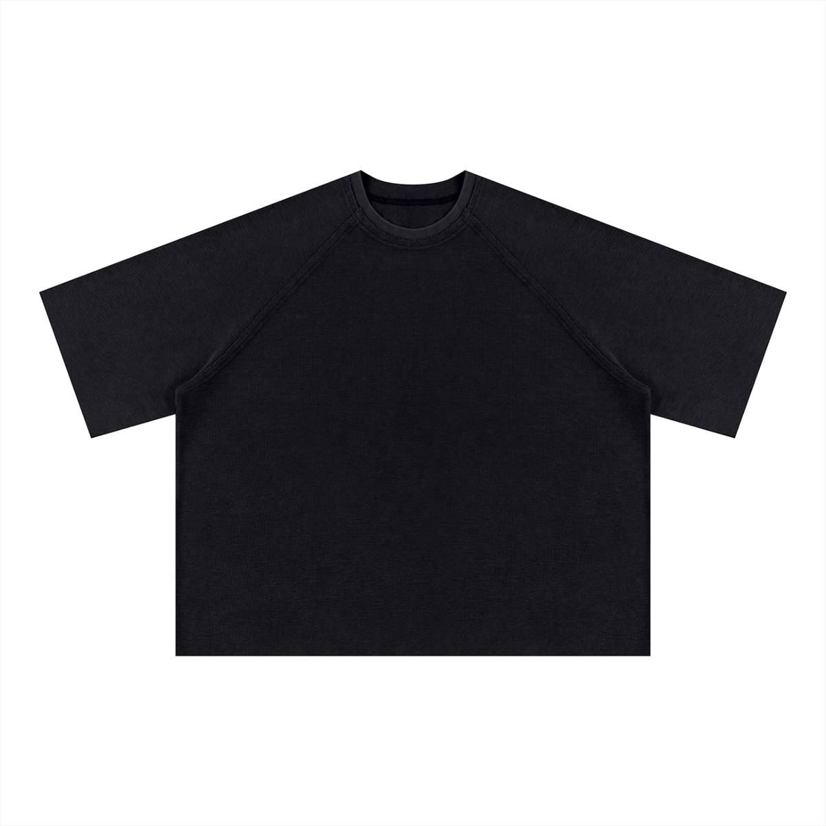 Unisex Mineral Wash Boxy Waffle T-Shirt