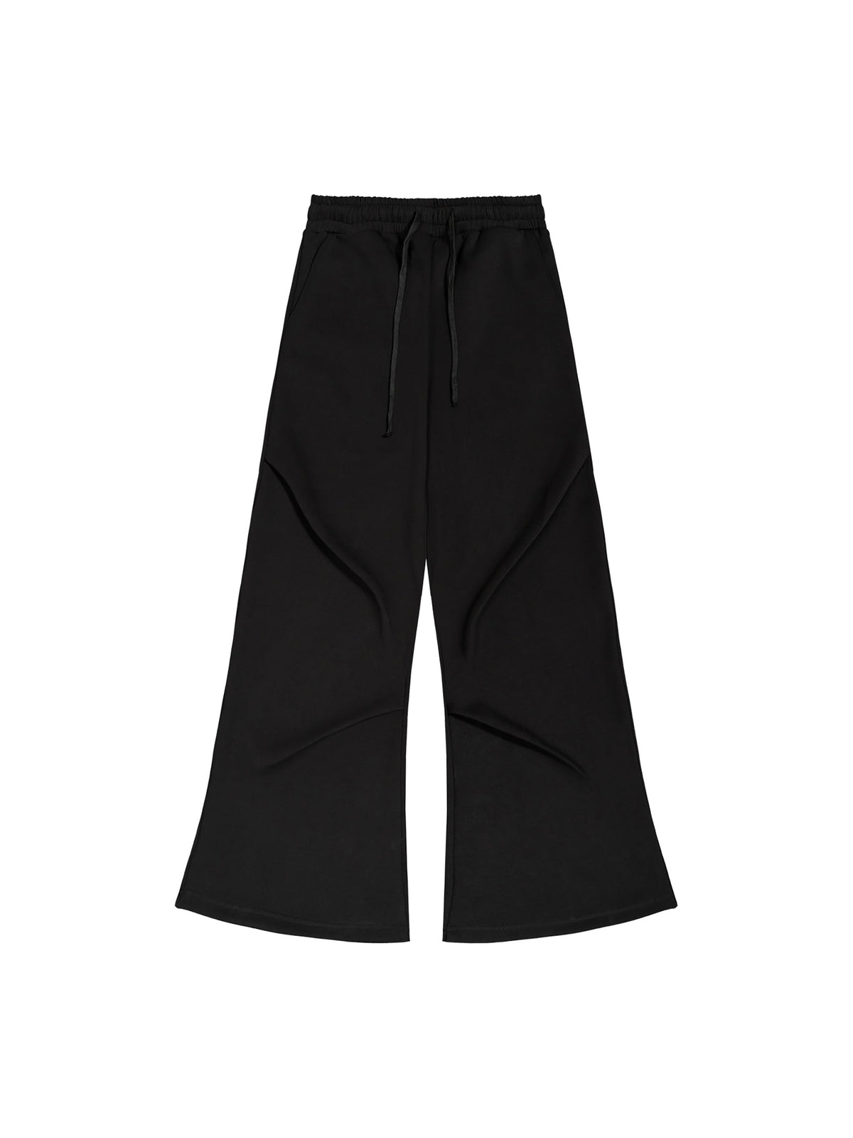 Wide-Leg Drawstring Sweatpants