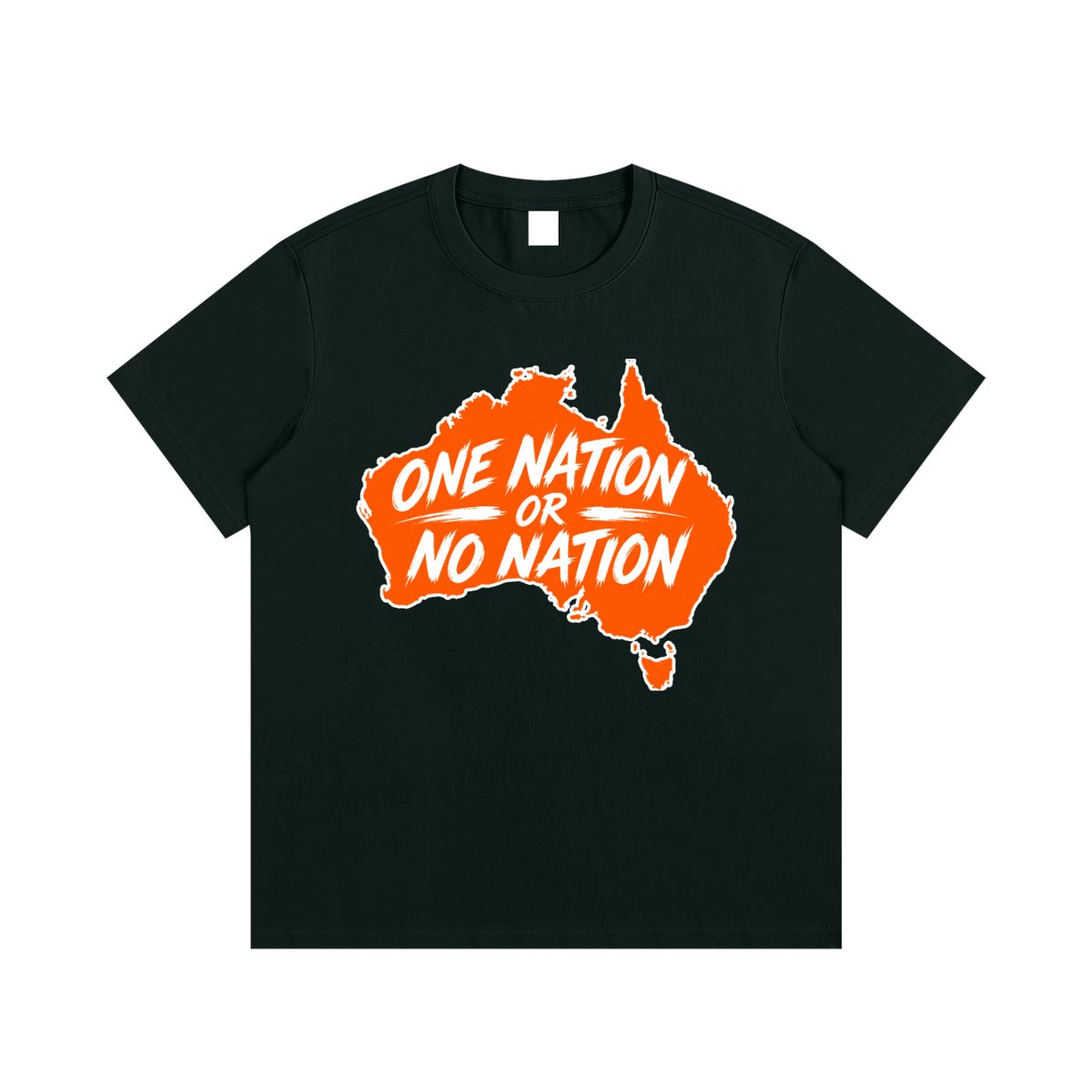 One Nation Essential Cotton T-Shirt - Vintage Green front product view