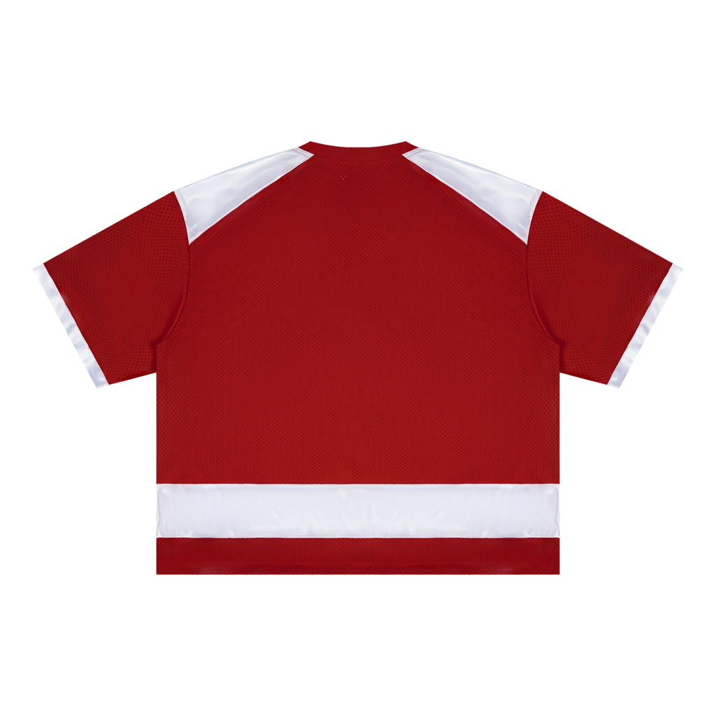 Unisex Raglan Sleeve Mesh Boxy T-Shirt