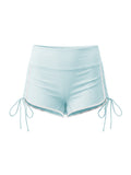 Women’s Color Block High Waisted Yoga Shorts