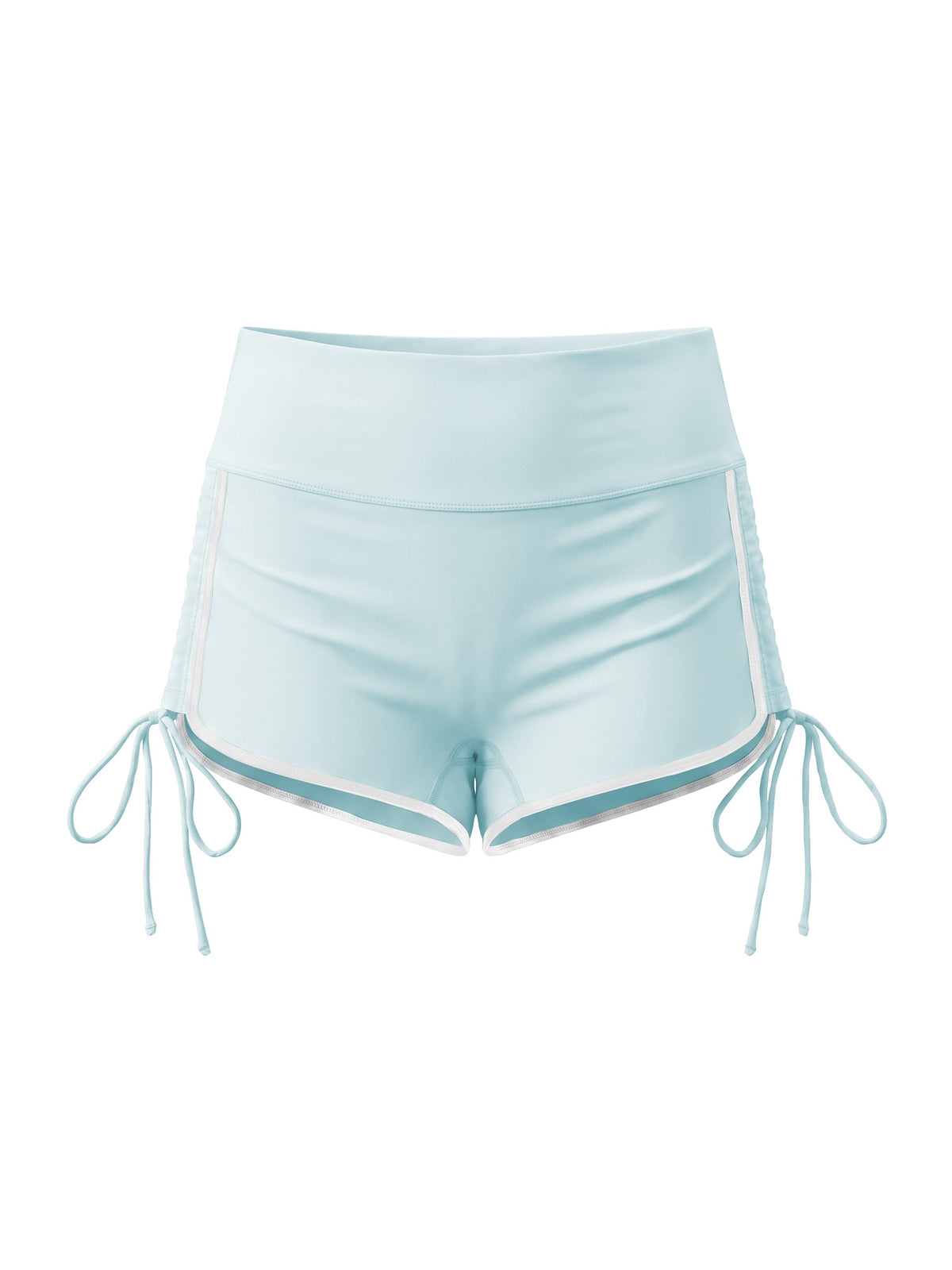 Women’s Color Block High Waisted Yoga Shorts