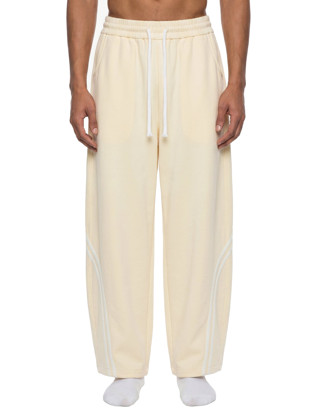 Unisex Wide Leg Piping Sweatpants