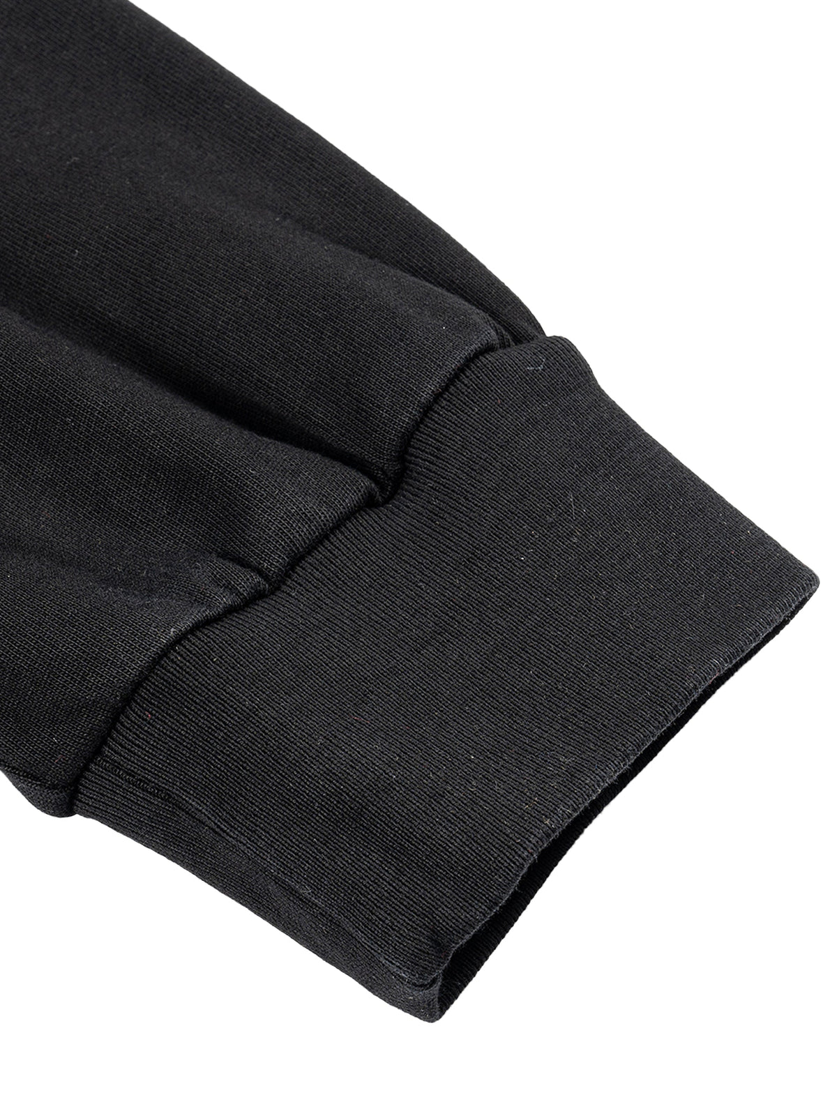 Unisex sunfade hand-frayed faux two-piece long-sleeve T-shirt detail view