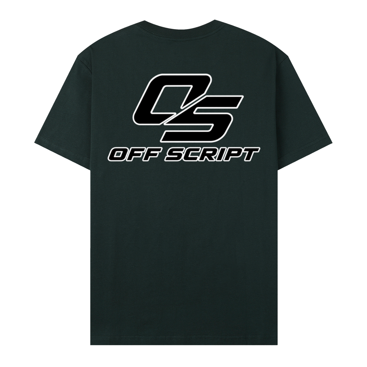 One Nation Essential Cotton T-Shirt - Vintage Green back 3D mockup