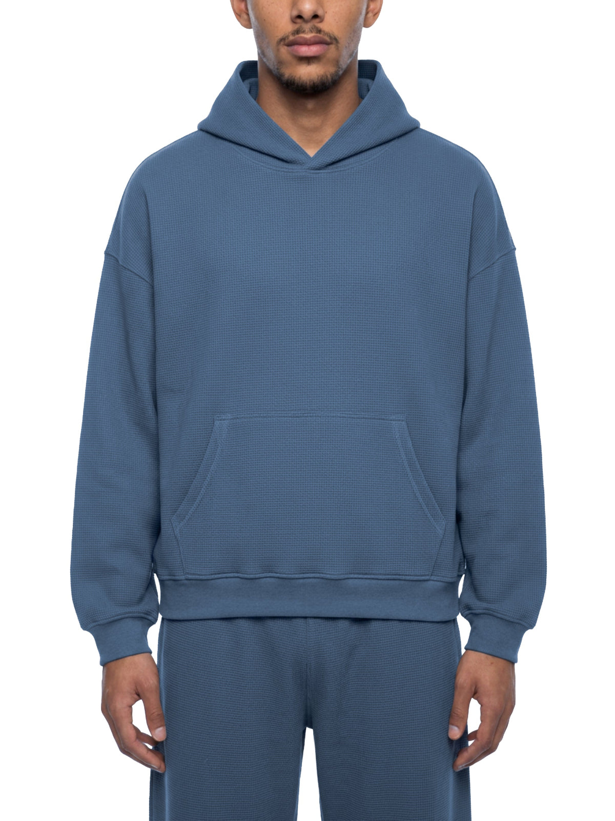 Unisex Waffle Boxy Hoodie