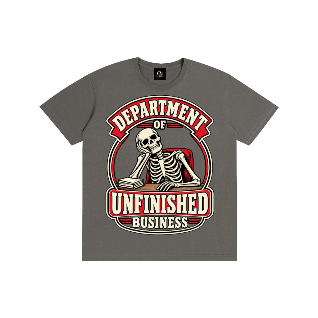 Department of Unfinished Business Pure Cotton Unisex T-Shirt