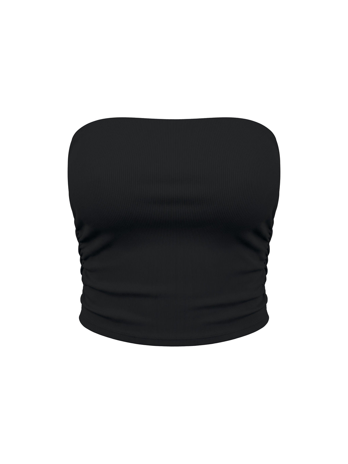Women’s Ruched Cropped Yoga Tube Top