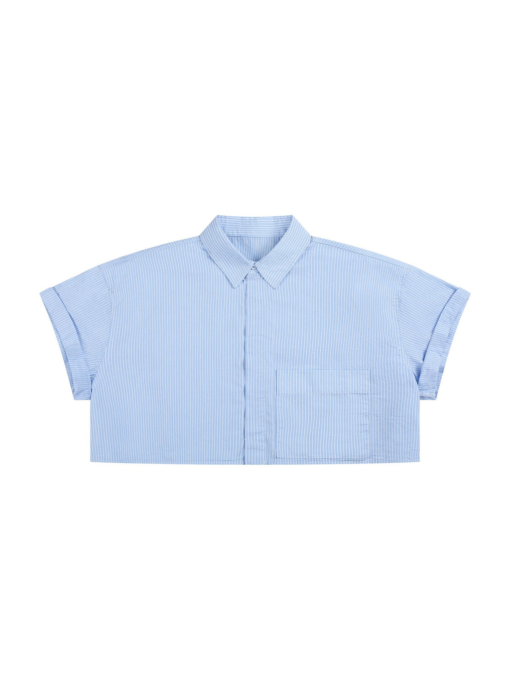 Women’s Striped Boxy Cropped Shirt