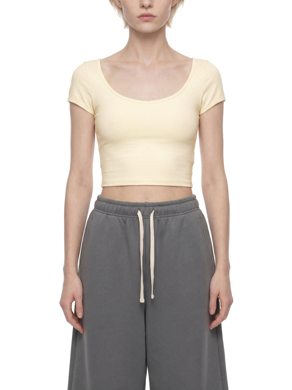 Women's Slim Cap Sleeve Crop T-Shirt