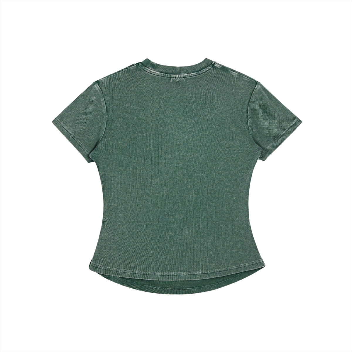 Vintage Washed Bodycon Cotton T-Shirt