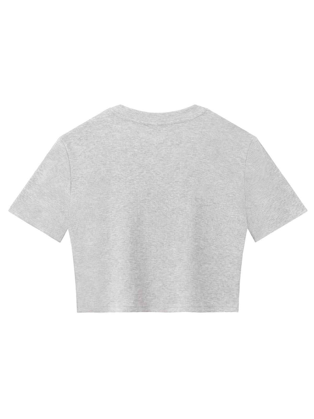 Women's Slim Ribbed Crop T-Shirt
