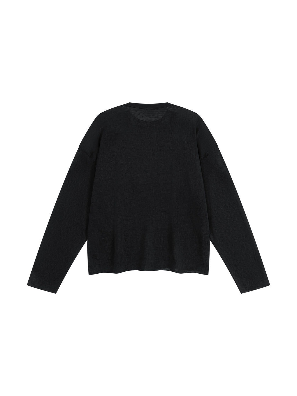 Unisex Raw Edge Long Sleeve T-Shirt