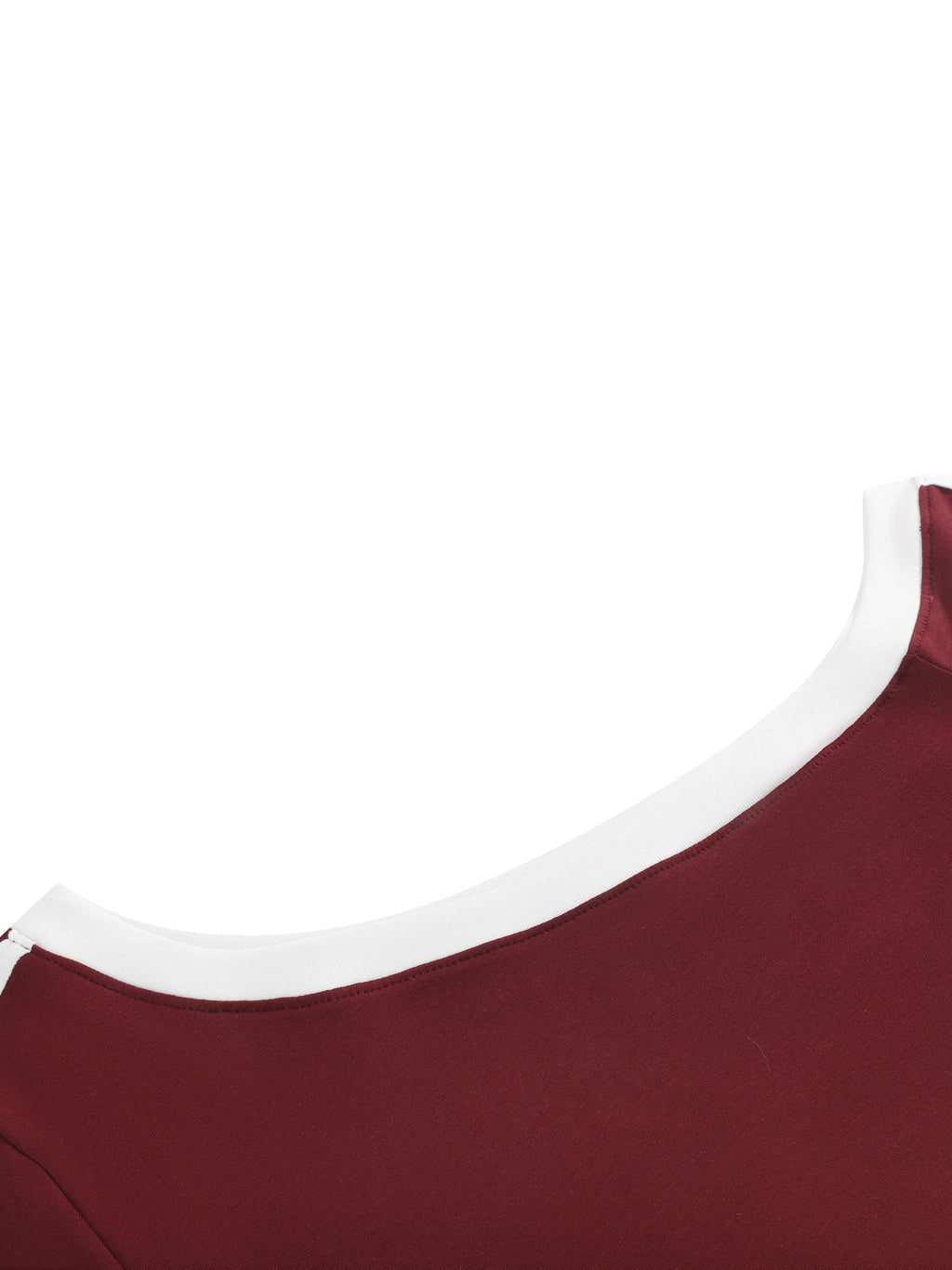 Women’s Color Block Off-the-Shoulder T-Shirt