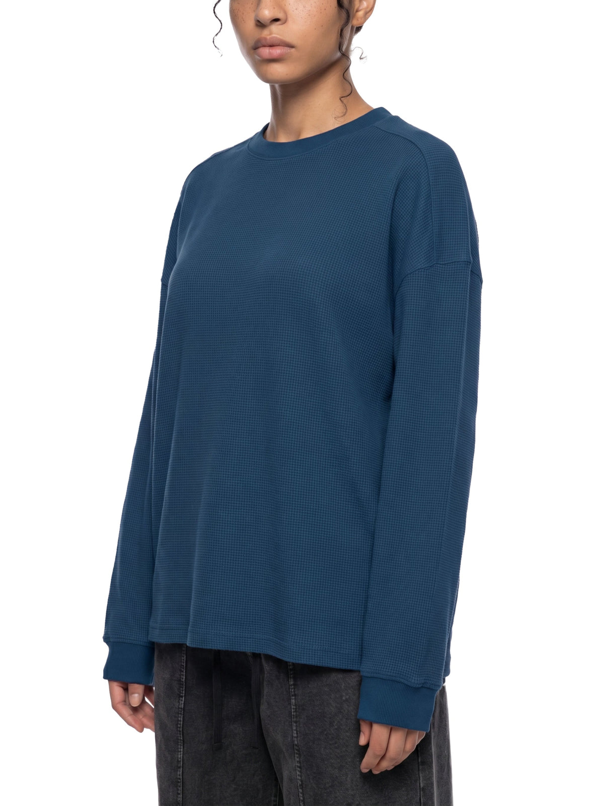 Unisex Waffle Boxy Long Sleeve T-Shirt
