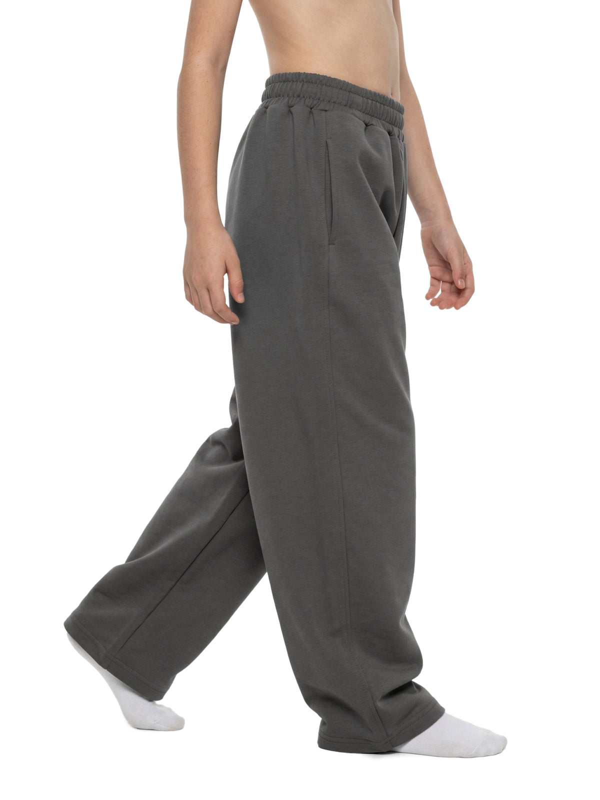 Kids' Loose Wide-Leg Sweatpants