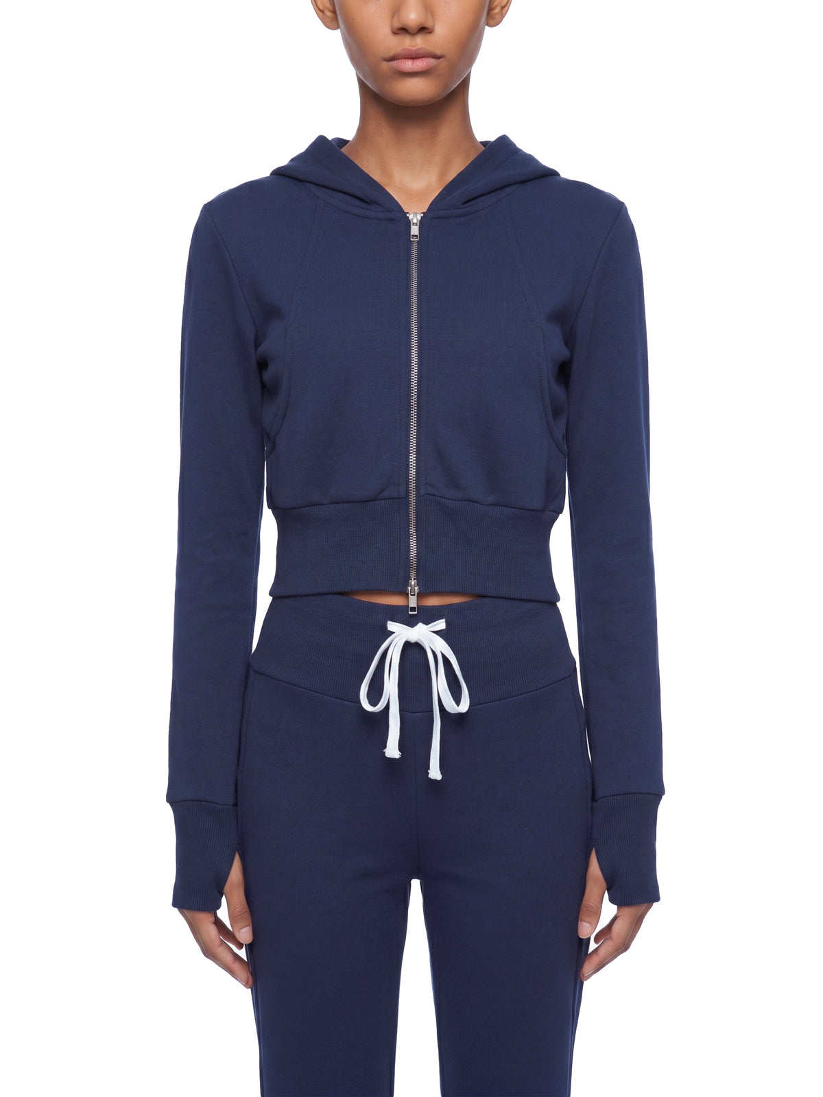 Women’s Slim Crop Full Zip Hoodie
