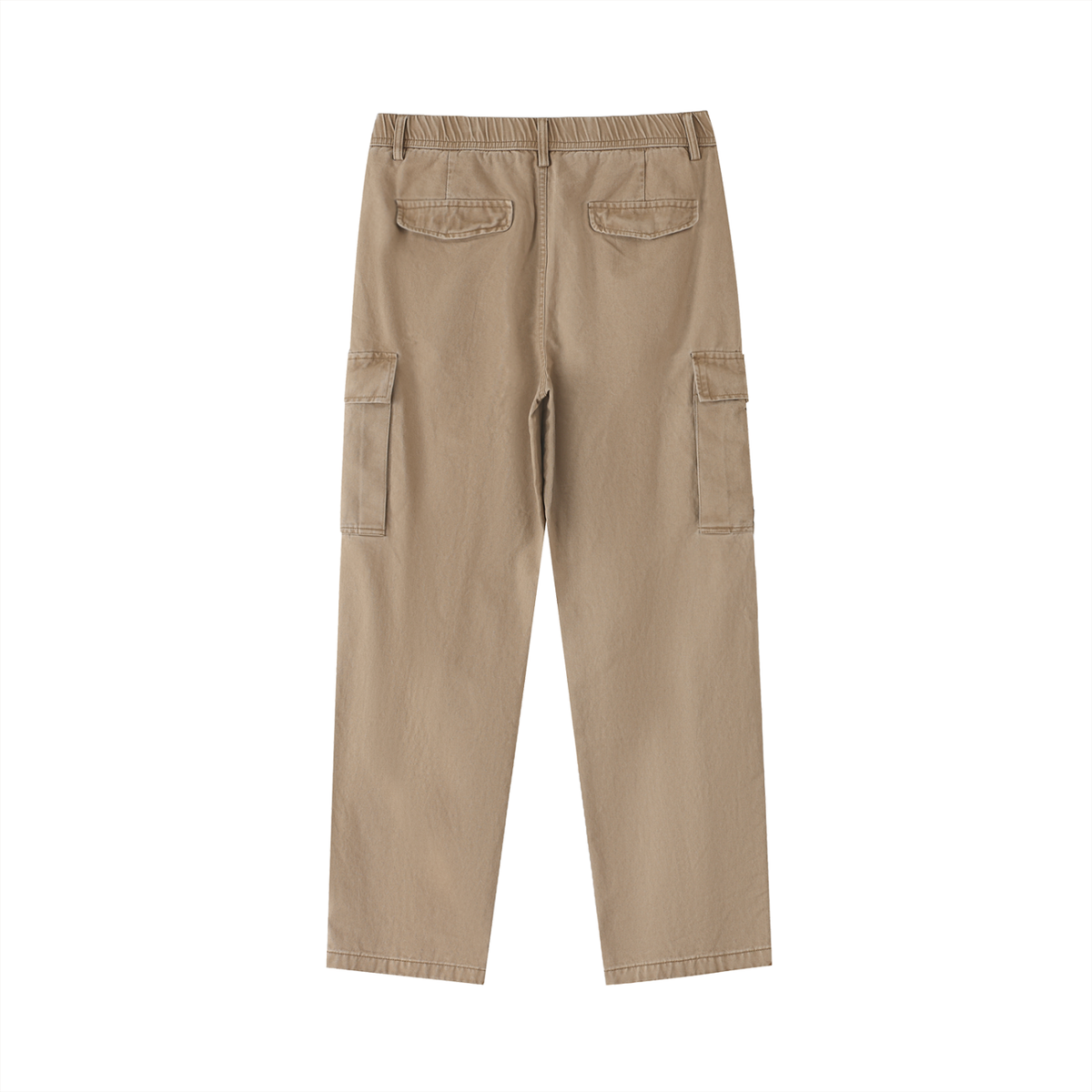 Men’s Cotton Elastic-Waist Cargo Pants