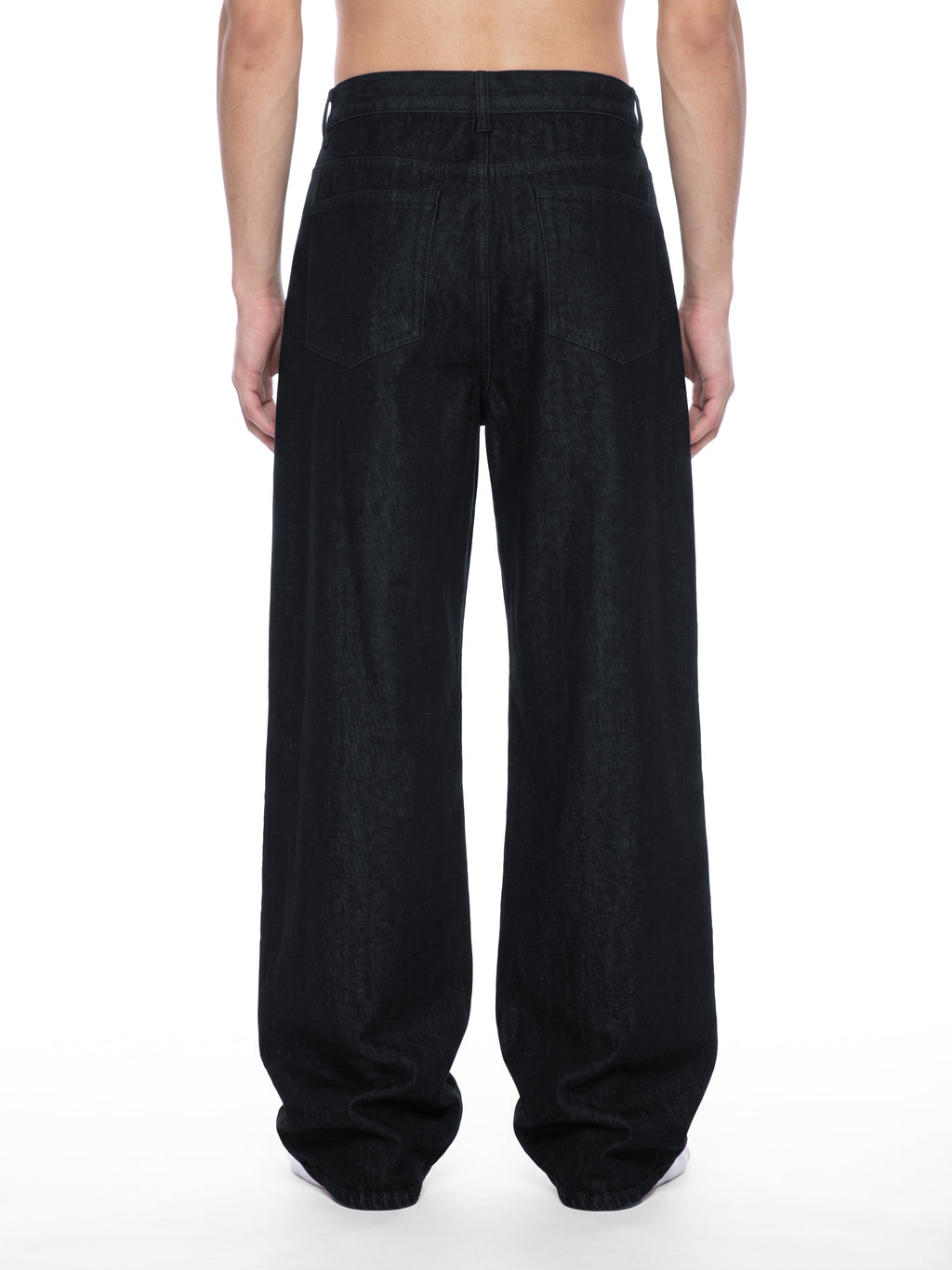 Men's Vintage Wash Wide Leg Denim Jeans