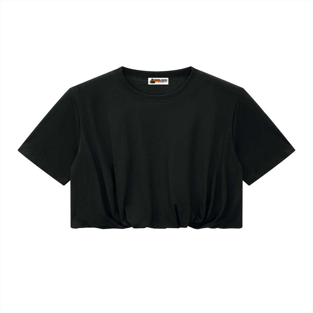 Women’s Crop Bubble Hem T-Shirt