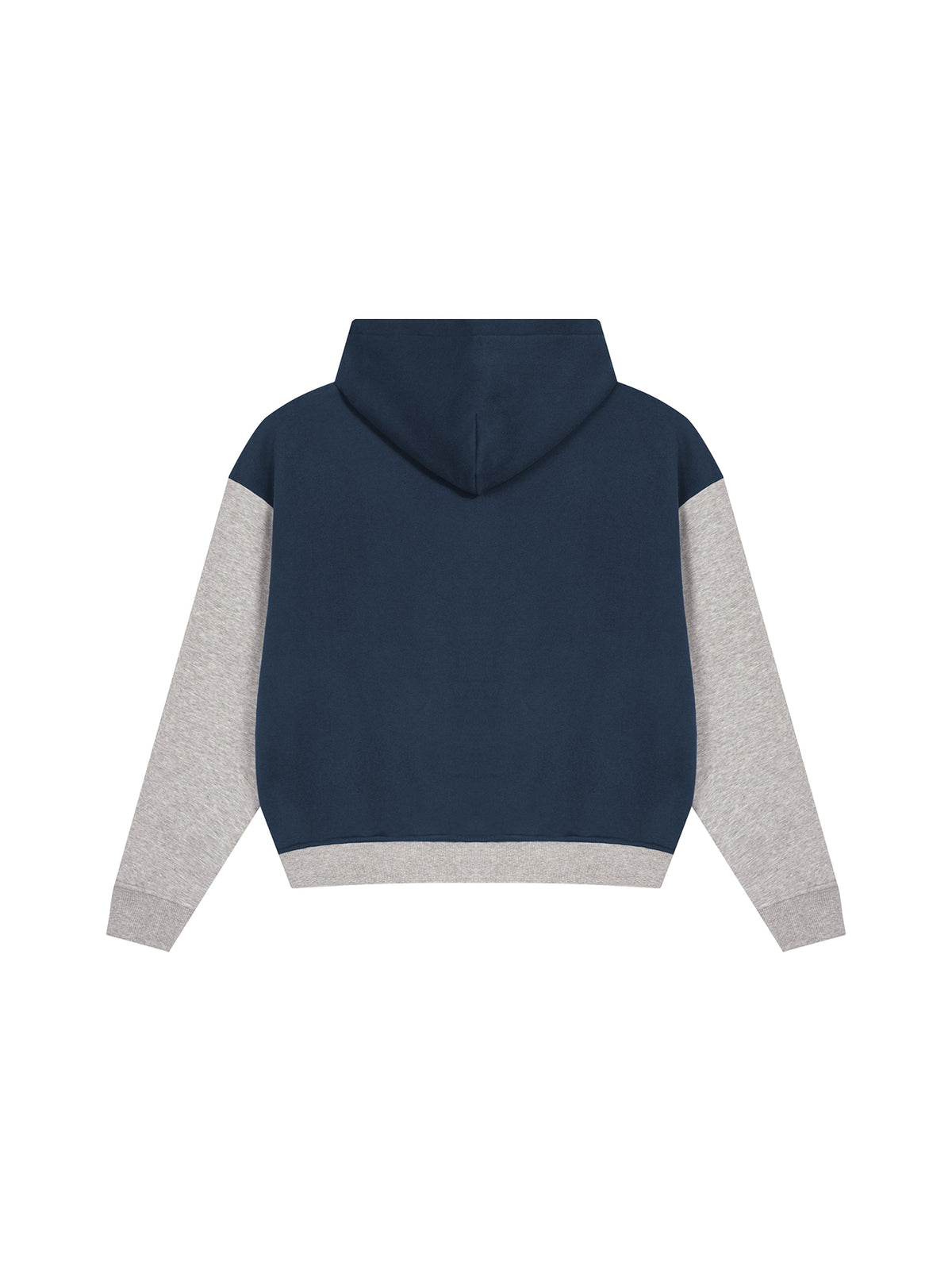 Unisex Color Block Fleece Full Zip Hoodie