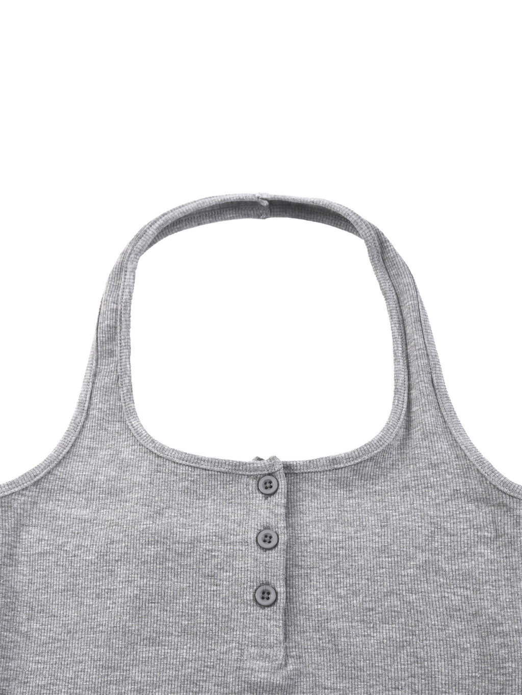 Women's Ribbed Henley Tank Top