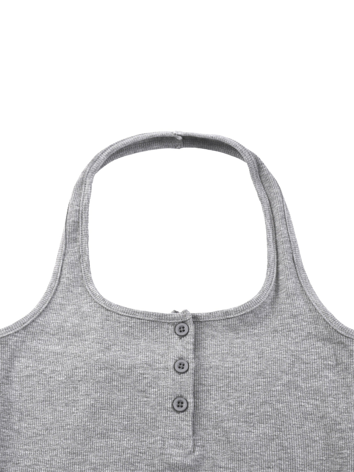Women's Ribbed Henley Tank Top
