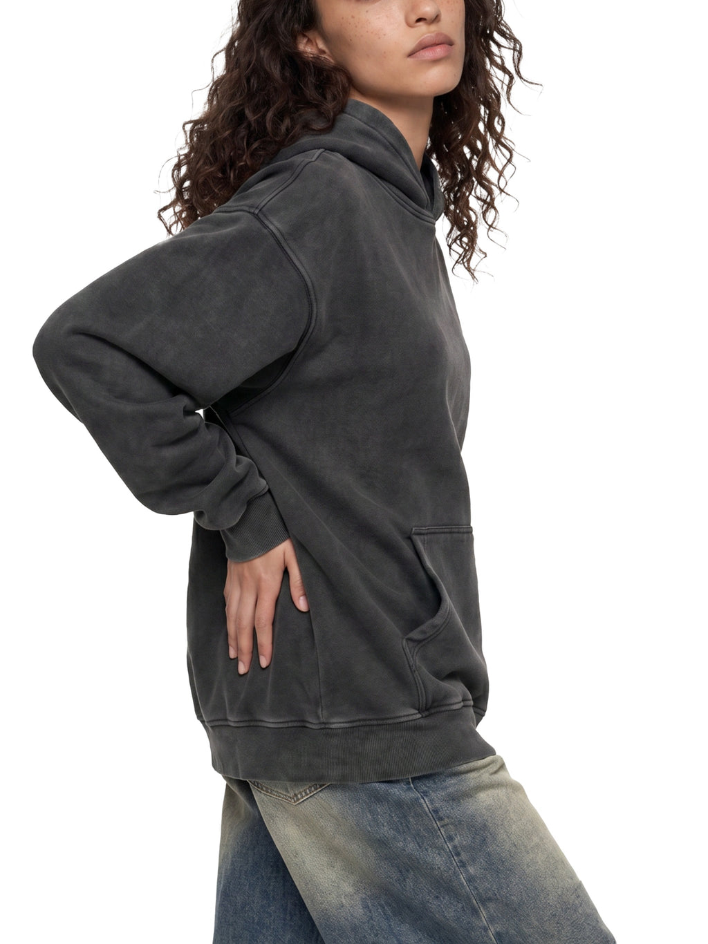 Snow Wash Fleece Oversize Hoodie – product view 17