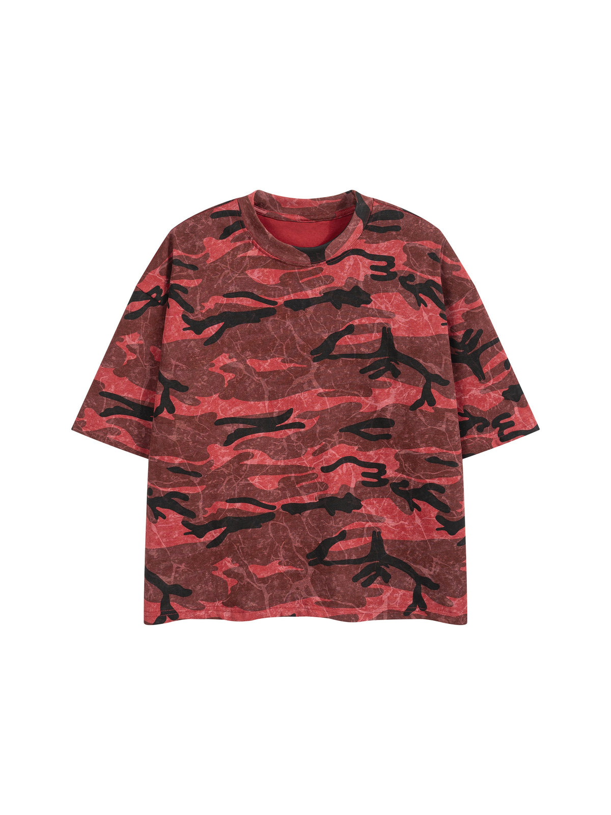 Unisex Boxy Camo Print T-Shirt