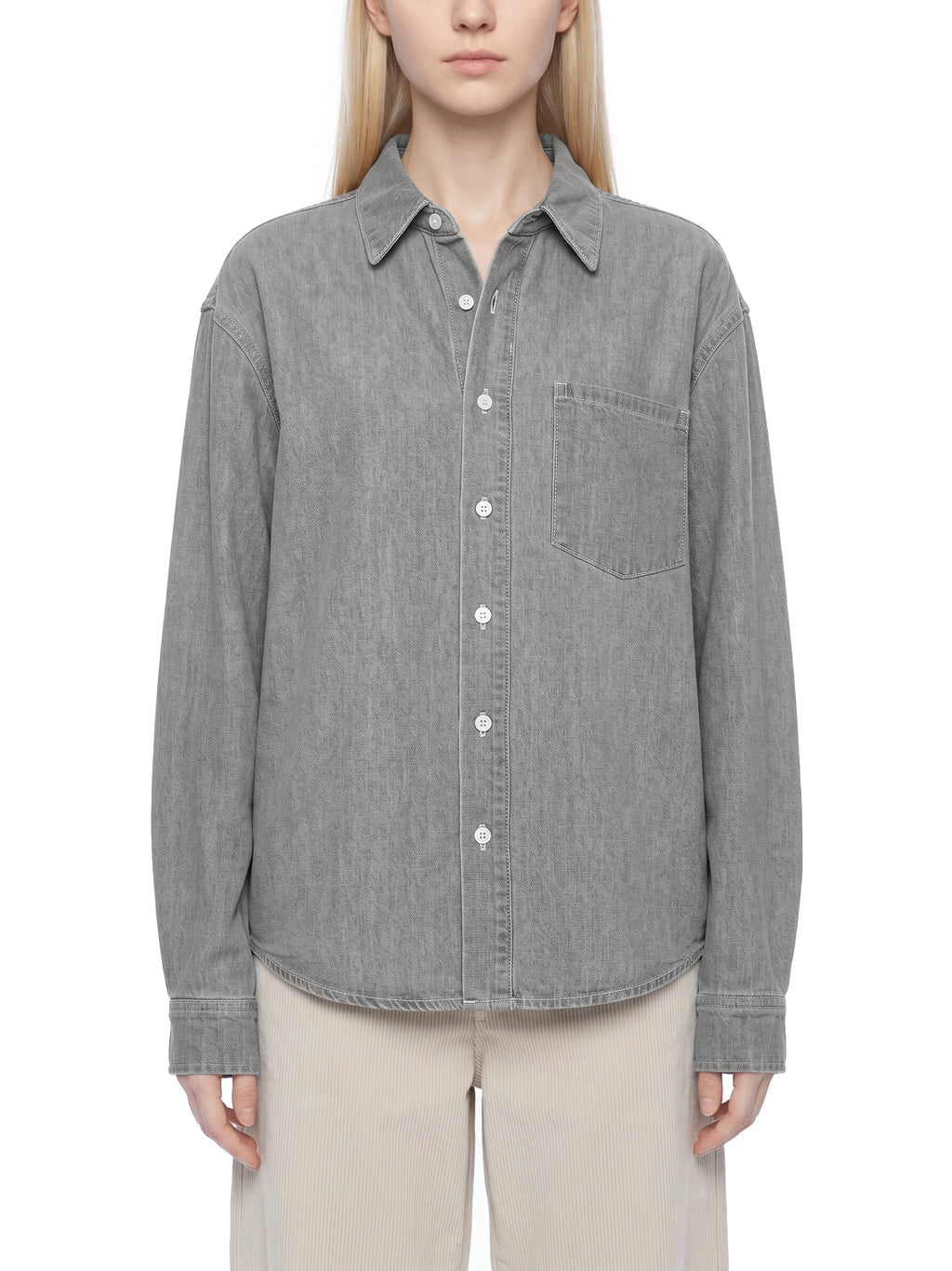 Unisex Vintage Wash Denim Shirt