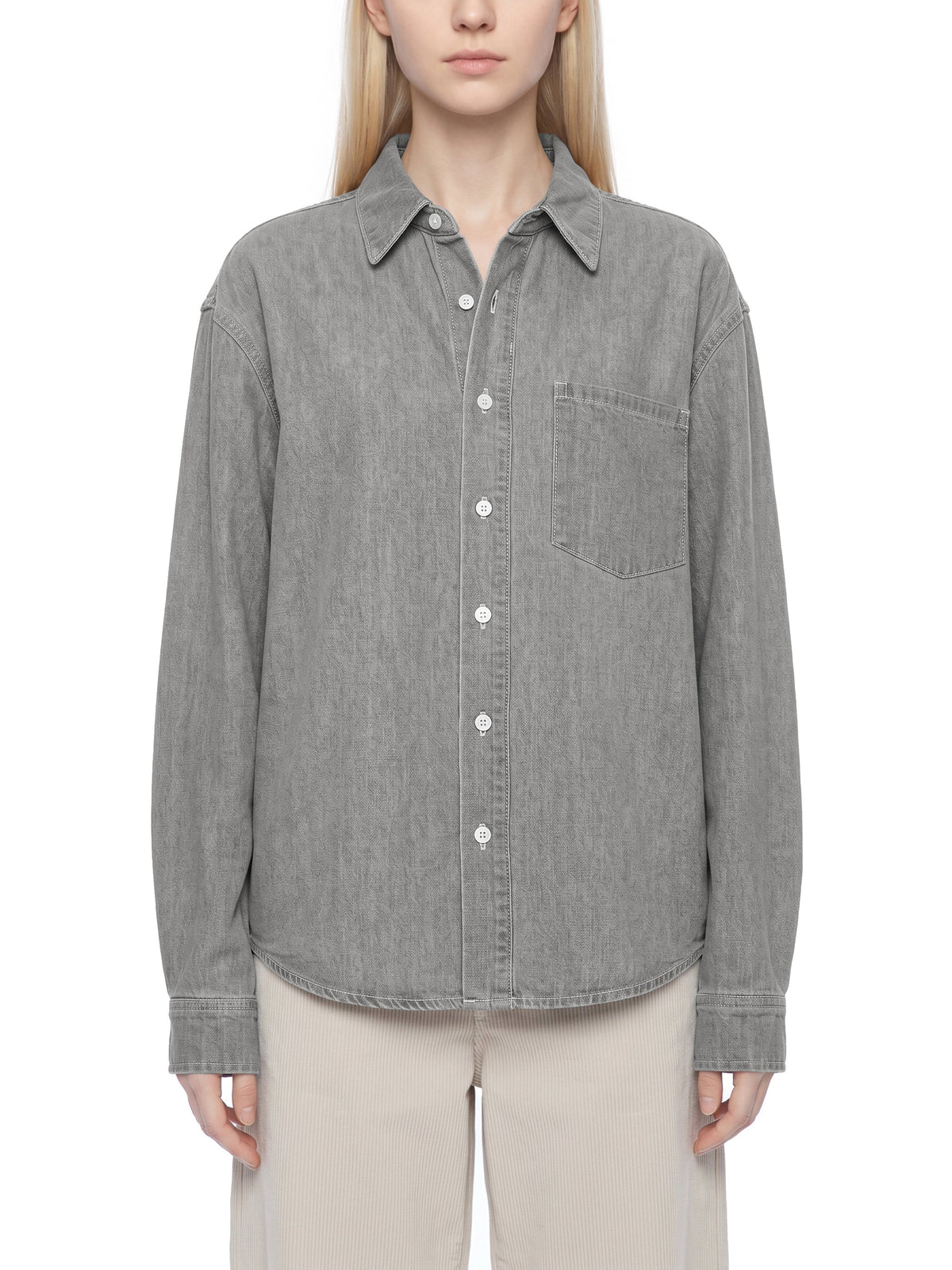 Unisex Vintage Wash Denim Shirt