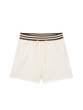 Unisex Striped Drawstring Shorts