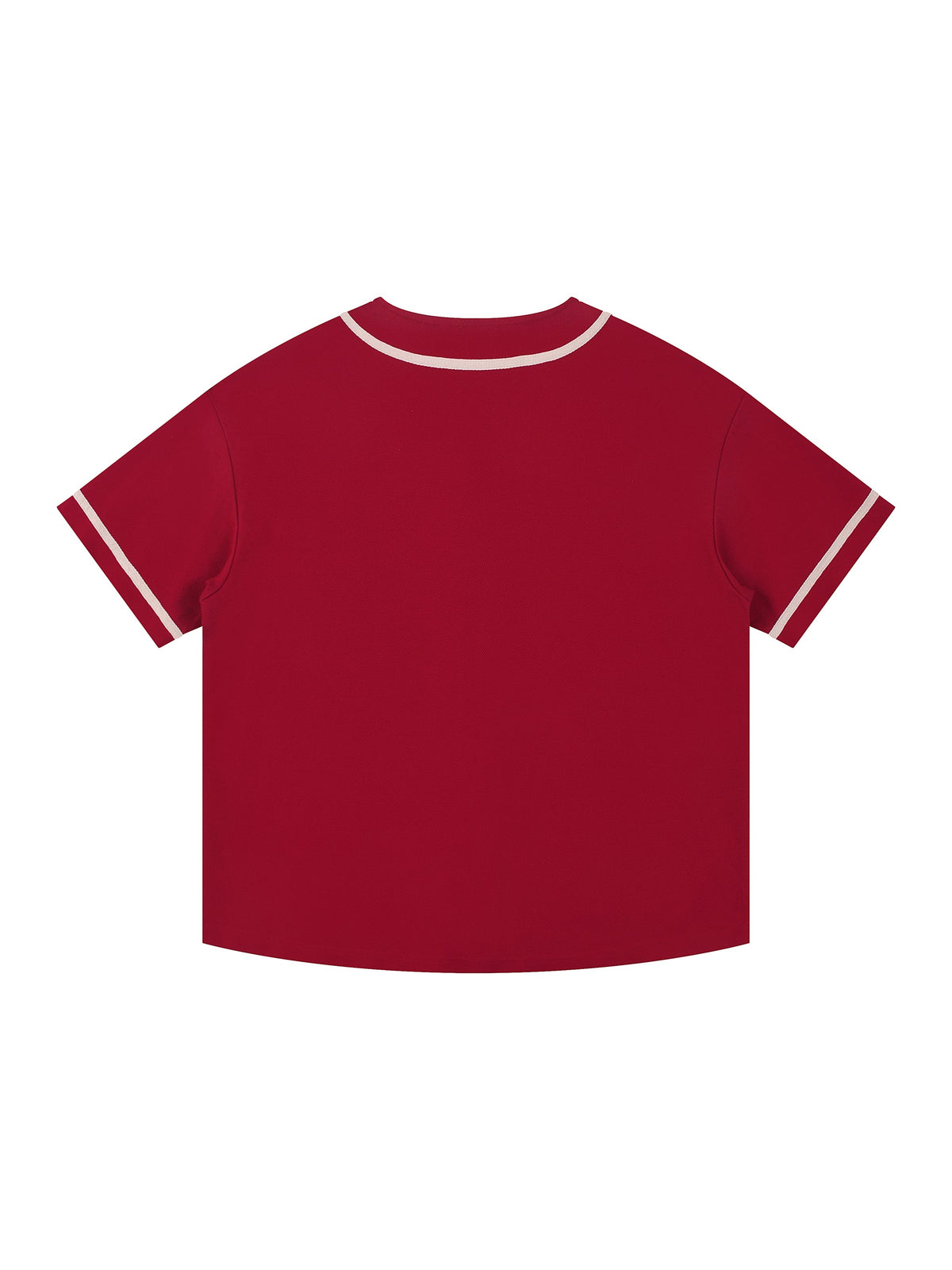 Unisex Contrast Piped Button-Up Jersey gallery view