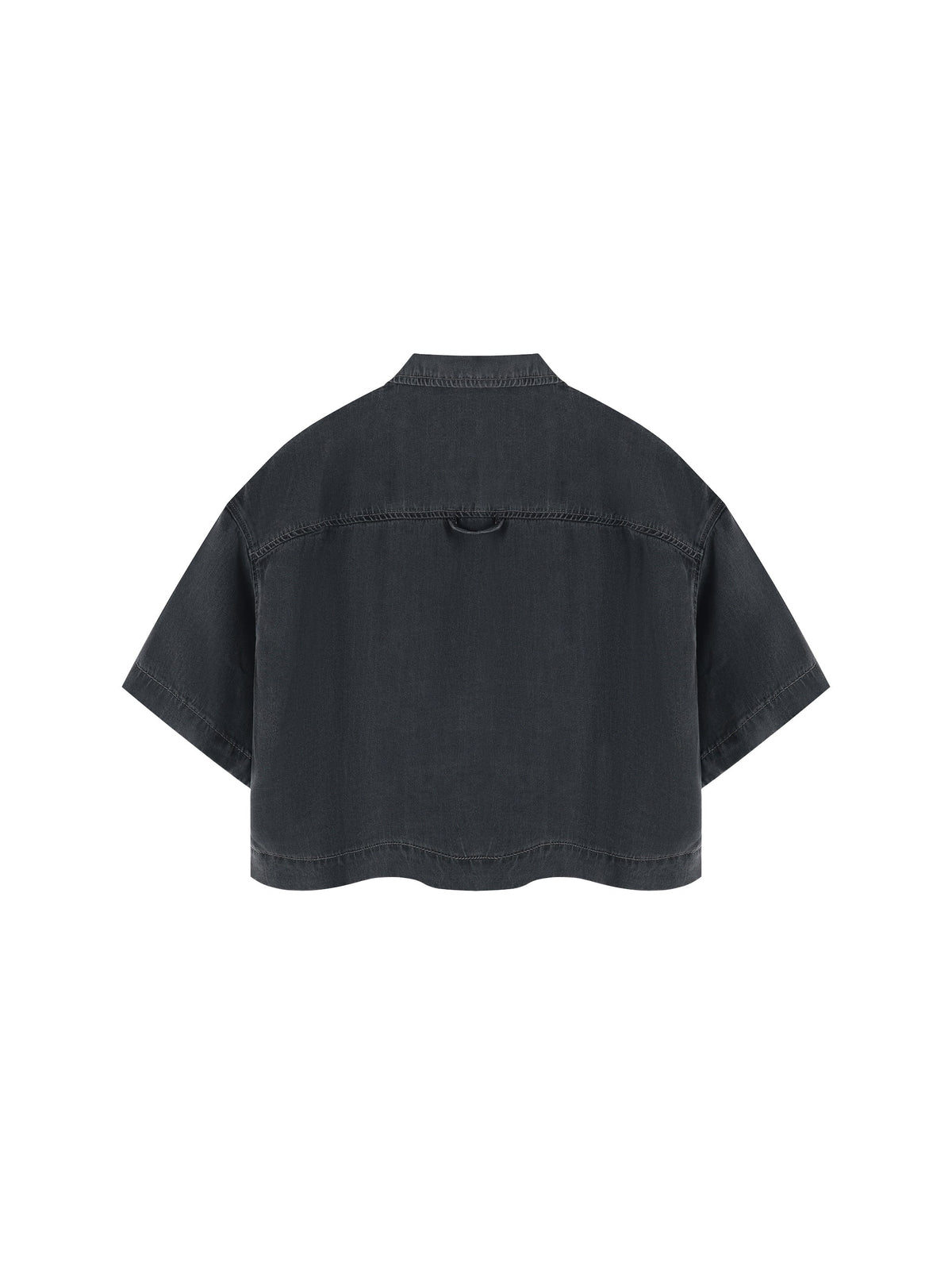 Women's Vintage Wash Boxy Cropped Shirt