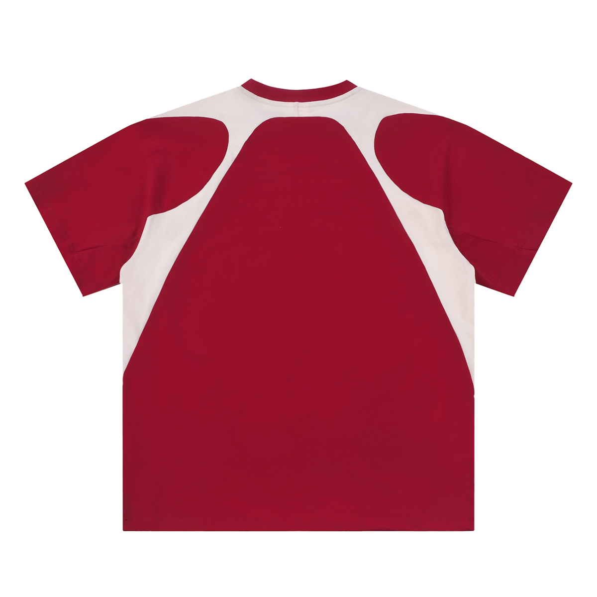 Contrast Panel Cotton T-Shirt