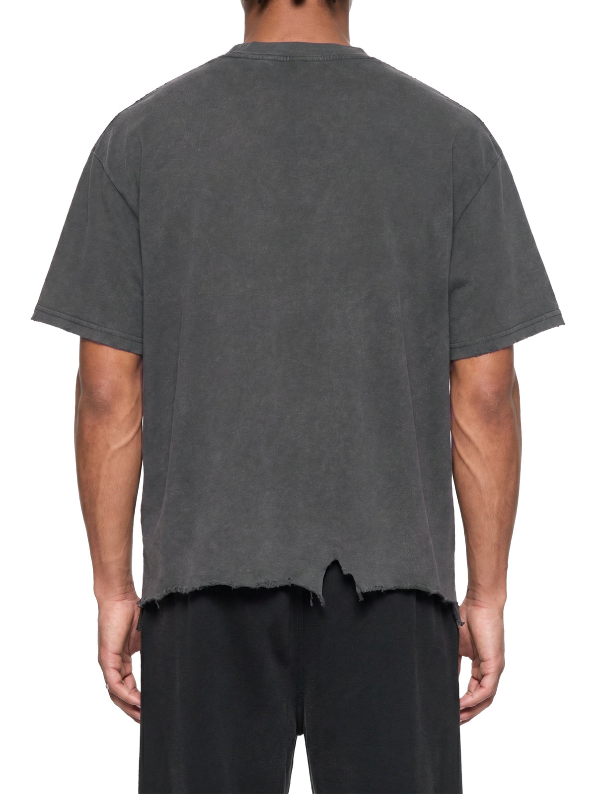 Unisex Vintage-Wash Boxy Distressed-Hem T-Shirt gallery view