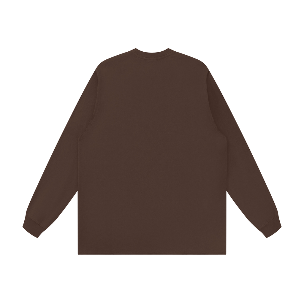 Unisex Raw Hem Long Sleeve T-Shirt