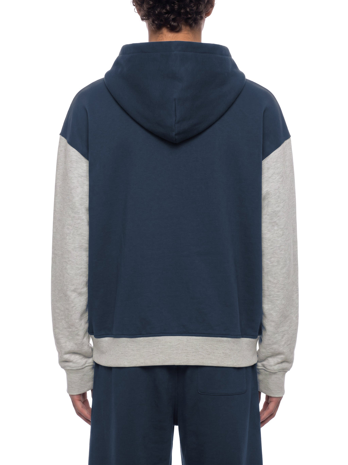 Unisex Color Block Fleece Full Zip Hoodie